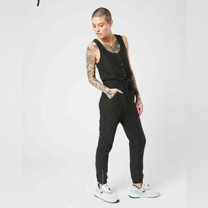 Athleta Farallon Black Sleeveless Romper‎ Jumpsuit, Size 6